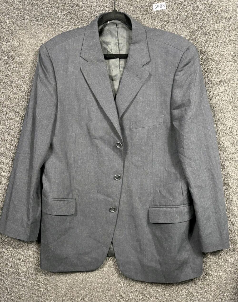 Emanuel Ungaro 100% Wool Sport Coat Mens Size 46R/40W Gray Three Button